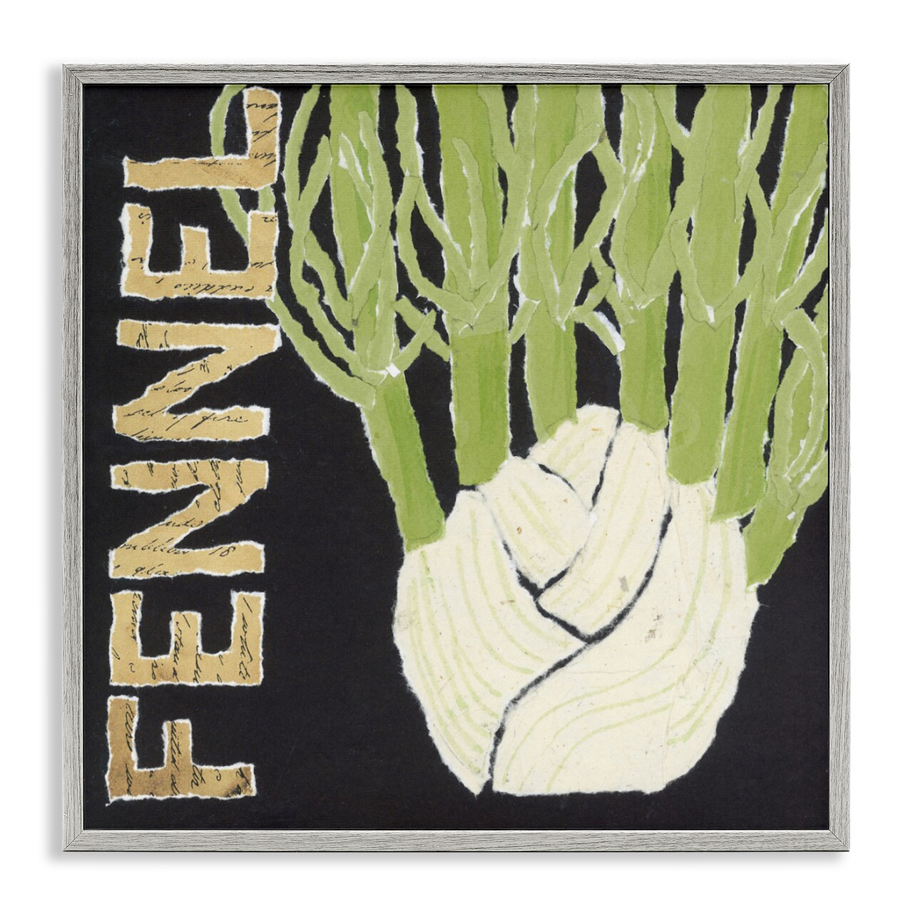 Stupell Industries Fennel Root Vegetable Framed Giclee, design by Nancy Overton